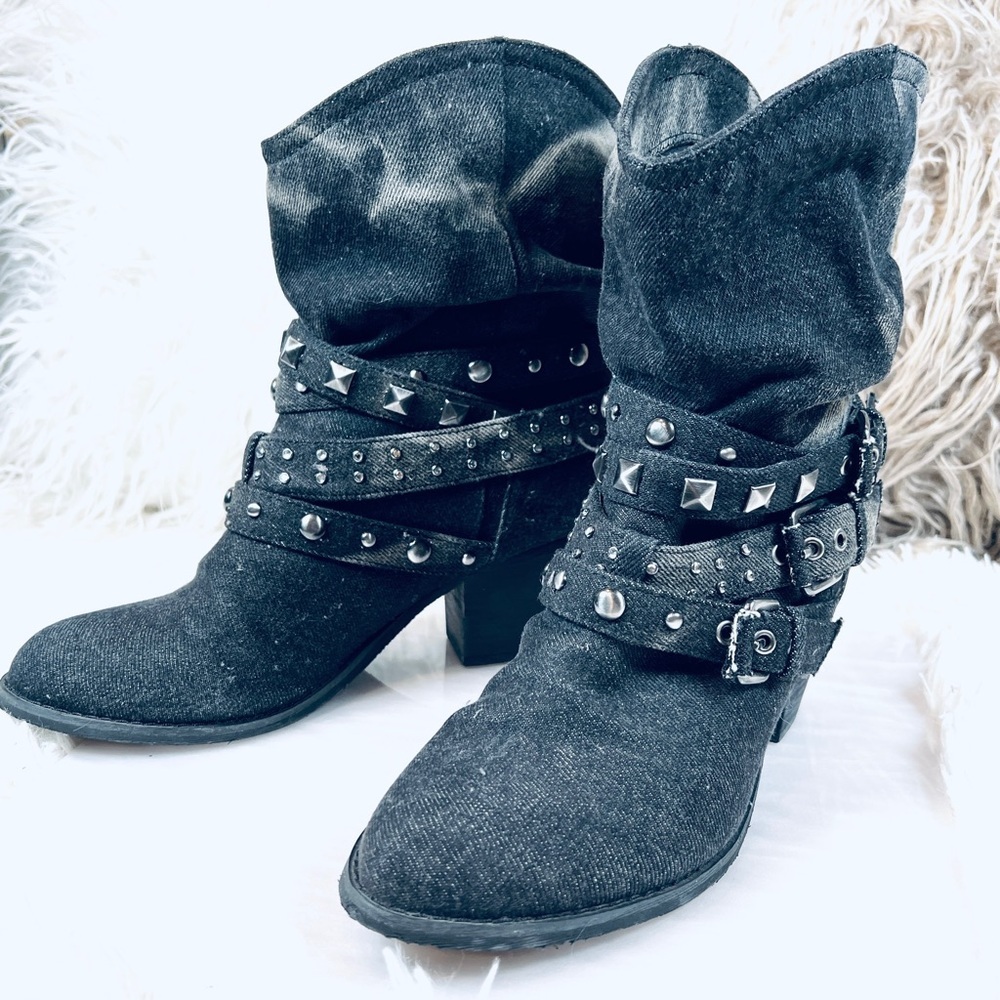 Report Western Grunge Studded Ankle Boots - Picture 9 of 12